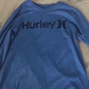 A Hurley long sleeve blue shirt